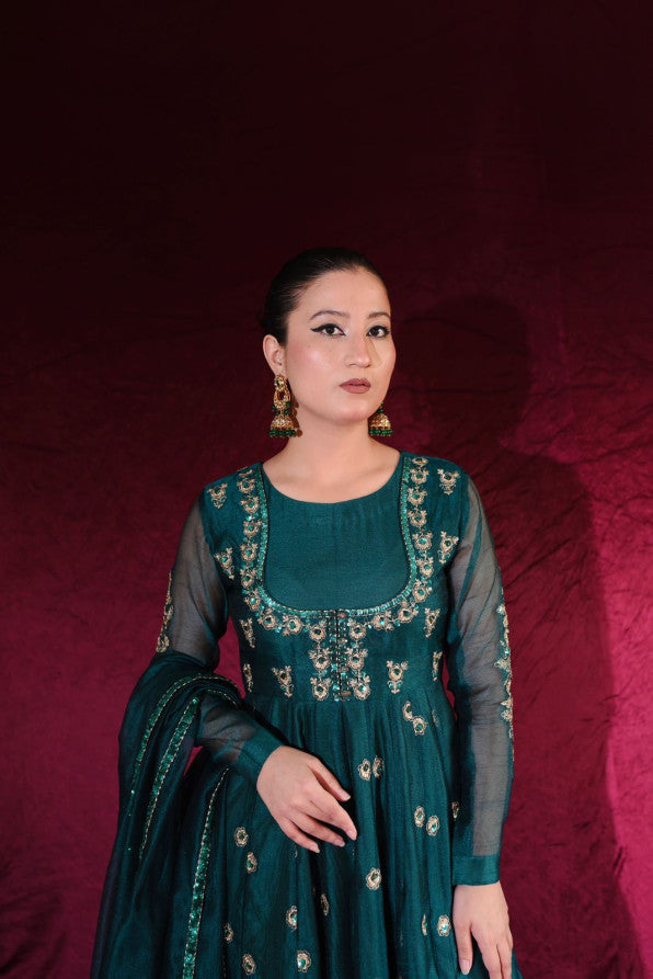 EXCLUSIVE COLLECTION ( SEAGREEN ANARKALI )