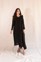 SHEESHA SILK BLACK DRESS