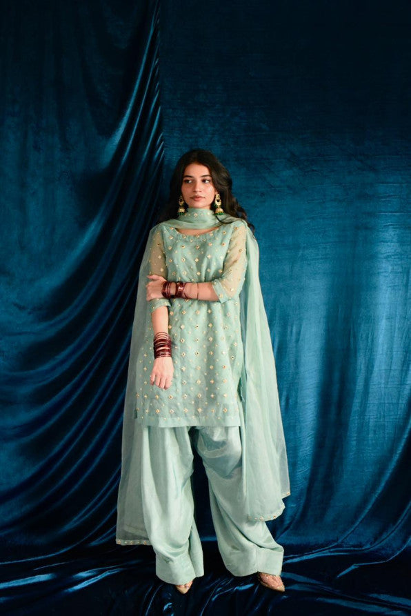 SKY BLUE FARSHI SHALWAR