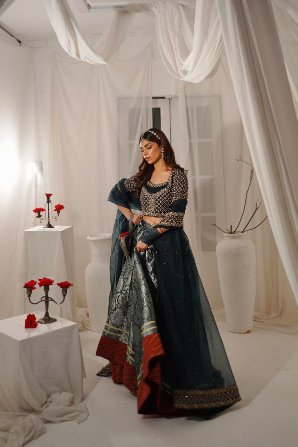 RANGREZ COLLECTION ( JAMAWAR LEHANGA CHOLI)