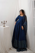 RANGREZ COLLECTION (BLUE KAMDANI DRESS )