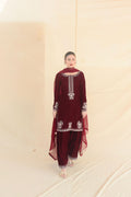 SONEHRI COLLECTION ( MAROON VELVET FARSHI )