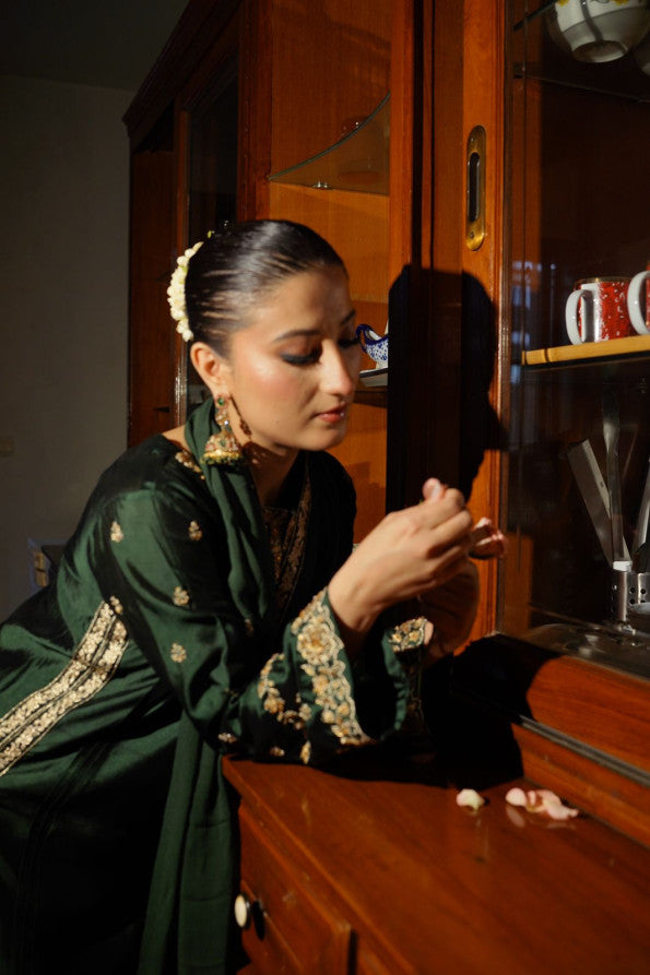 Ashnah Collection’25 ( Dark green dress )