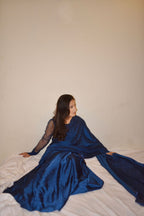 NAVY BLUE SILK SAREE