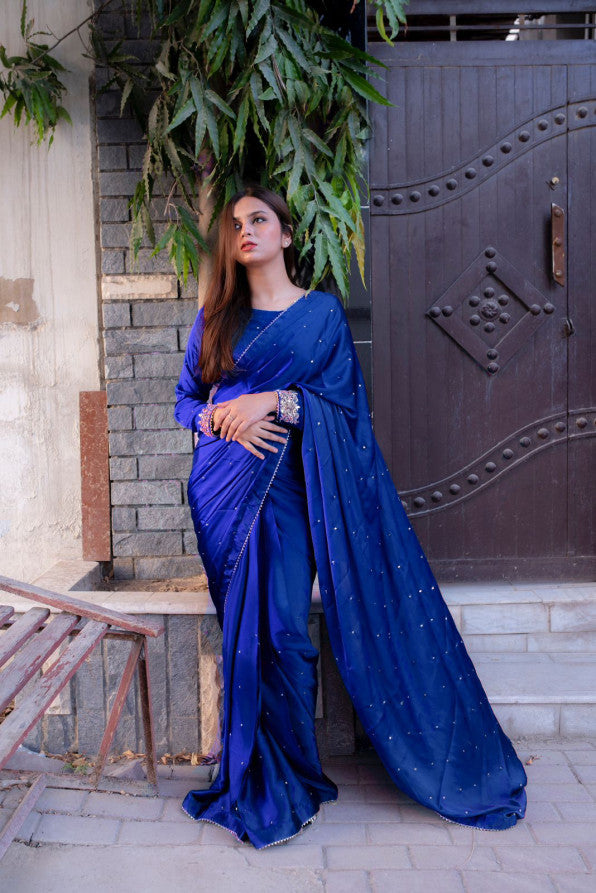 MAYON SILK SAREE IN BLUE