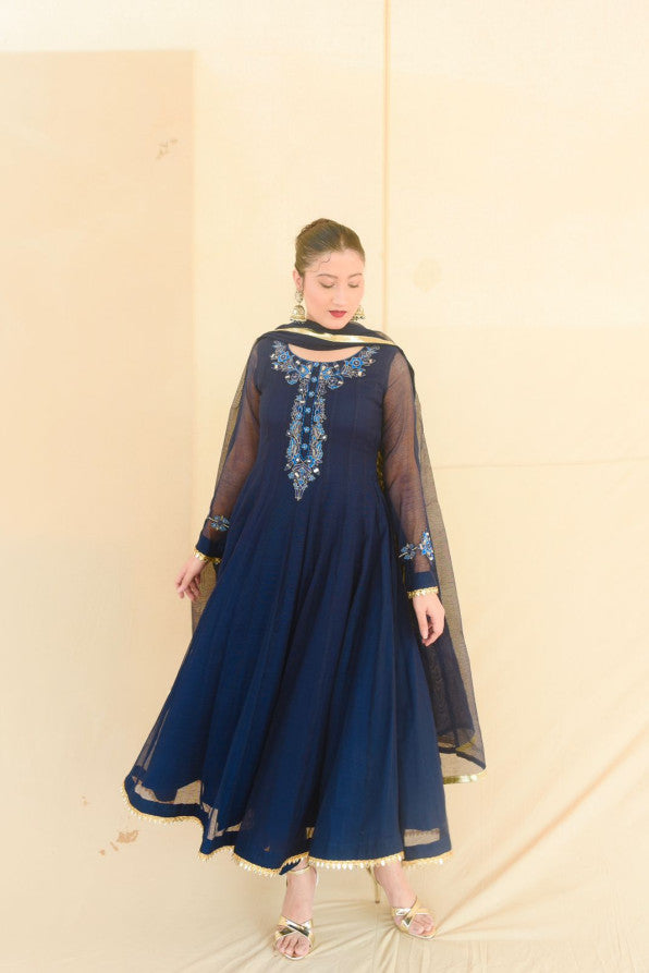 SONEHRI COLLECTION ( BLUE PISHWAS )