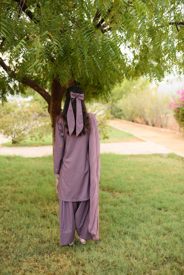 AKS ( MAUVE SHALWAR KAMEEZ )