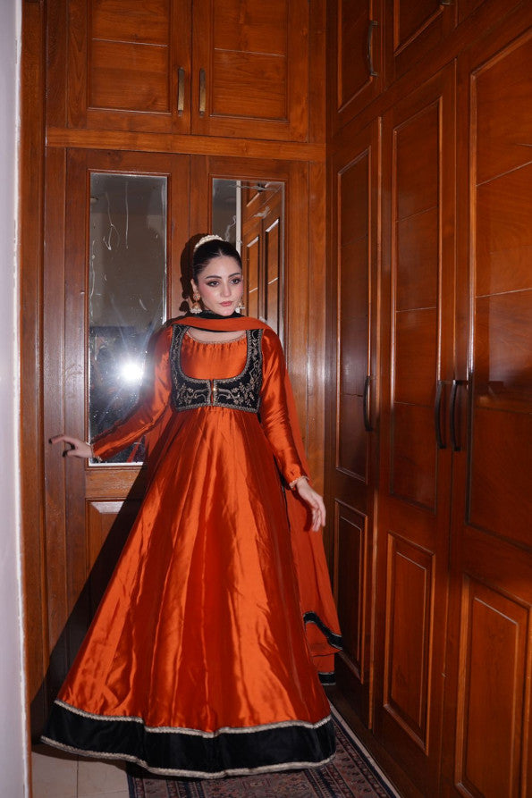 Ashnah Collection’25 ( Orange Dress )