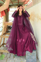 BURGUNDY KATDANA PISHWAS