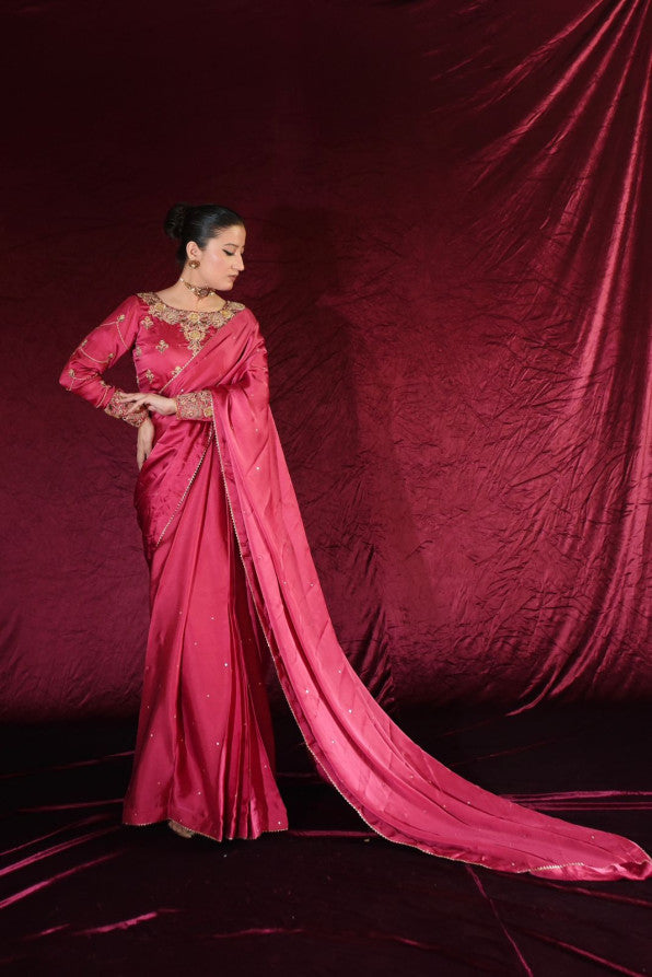 EXCLUSIVE COLLECTION ( PINK SAREE )&nbsp;