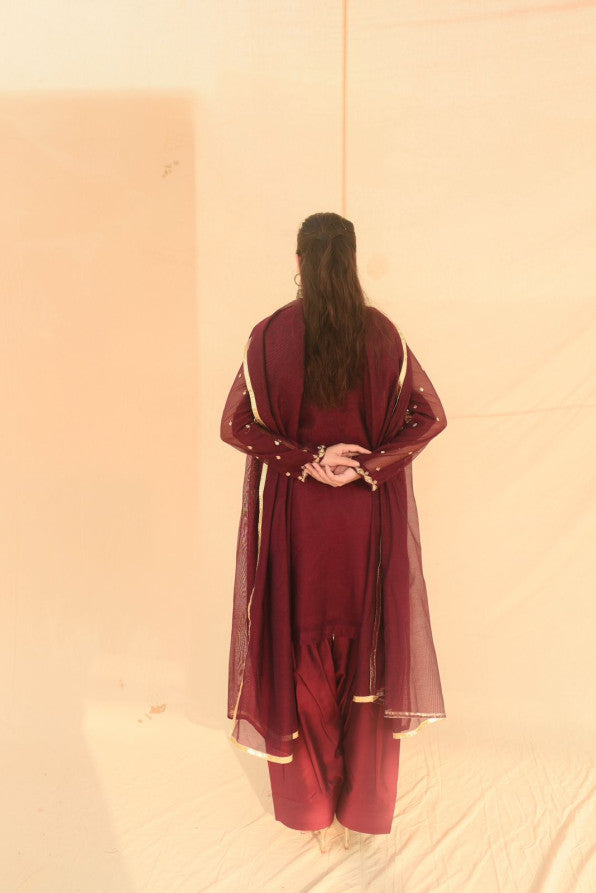 SONEHRI COLLECTION ( MAROON FARSHI )