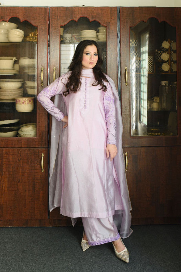 LAVENDER LONG SHIRT DRESS