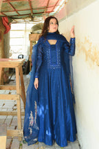 ROYAL BLUE KATDANA PISHWAS