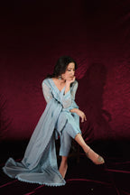 SONEHRI COLLECTION ( LIGHT BLUE DRESS )
