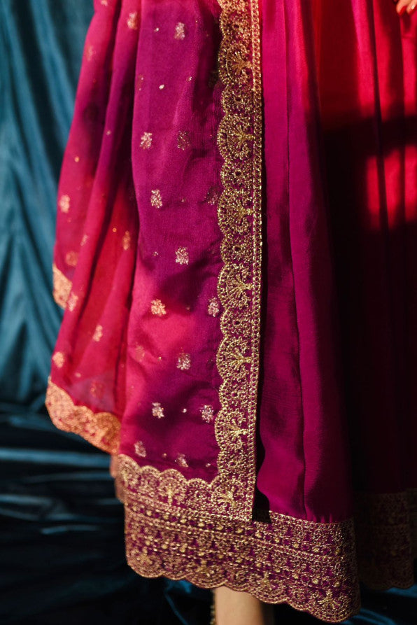 RAW SILK COLLECTION ‘25 HOT PINK DRESS