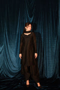 RAW SILK COLLECTION ‘25 BLACK SHALWAR KAMEEZ