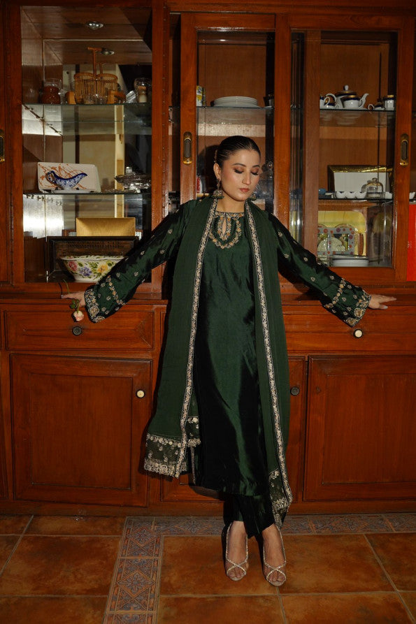 Ashnah Collection’25 ( Dark green dress )