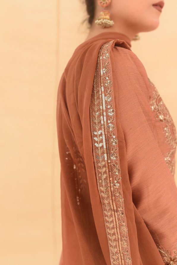 SONEHRI COLLECTION ( PEACH PISHWAS )
