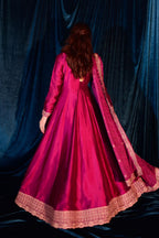 RAW SILK COLLECTION ‘25 HOT PINK DRESS