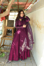 BURGUNDY KATDANA PISHWAS