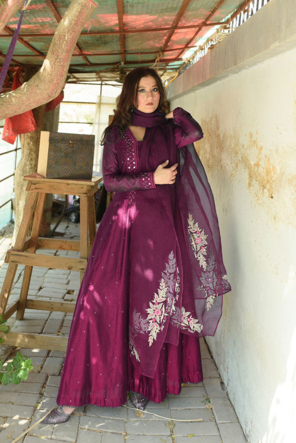BURGUNDY KATDANA PISHWAS