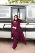 AKS (Burgundy Shalwar kameez )