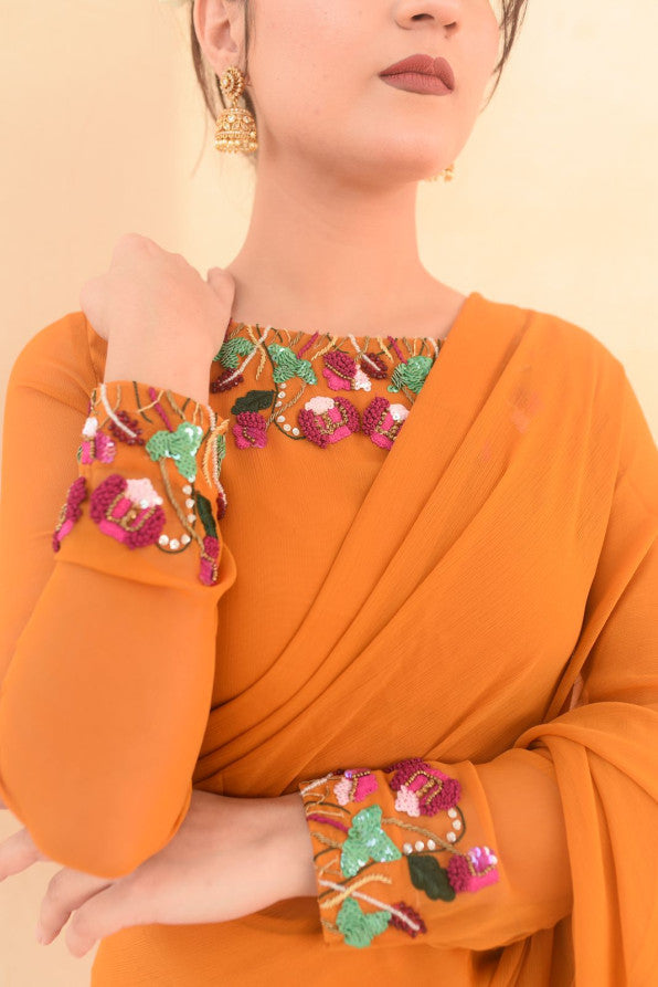 SONHERI COLLECTION (MARIGOLD SAREE )