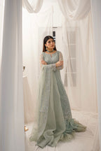 RANGREZ COLLECTION ( SEA BLUE LEHANGA DRESS )