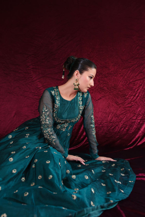 EXCLUSIVE COLLECTION ( SEAGREEN ANARKALI )