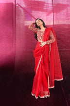 FESTIVE'25 ( RED DULHAN SAREE )