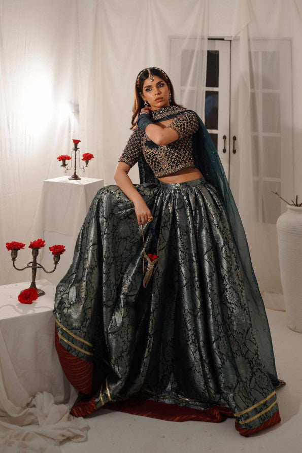 RANGREZ COLLECTION ( JAMAWAR LEHANGA CHOLI)