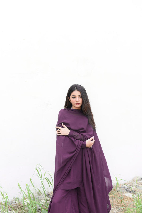KS By Amna Ismail ( JAMNI PLAZO DRESS)