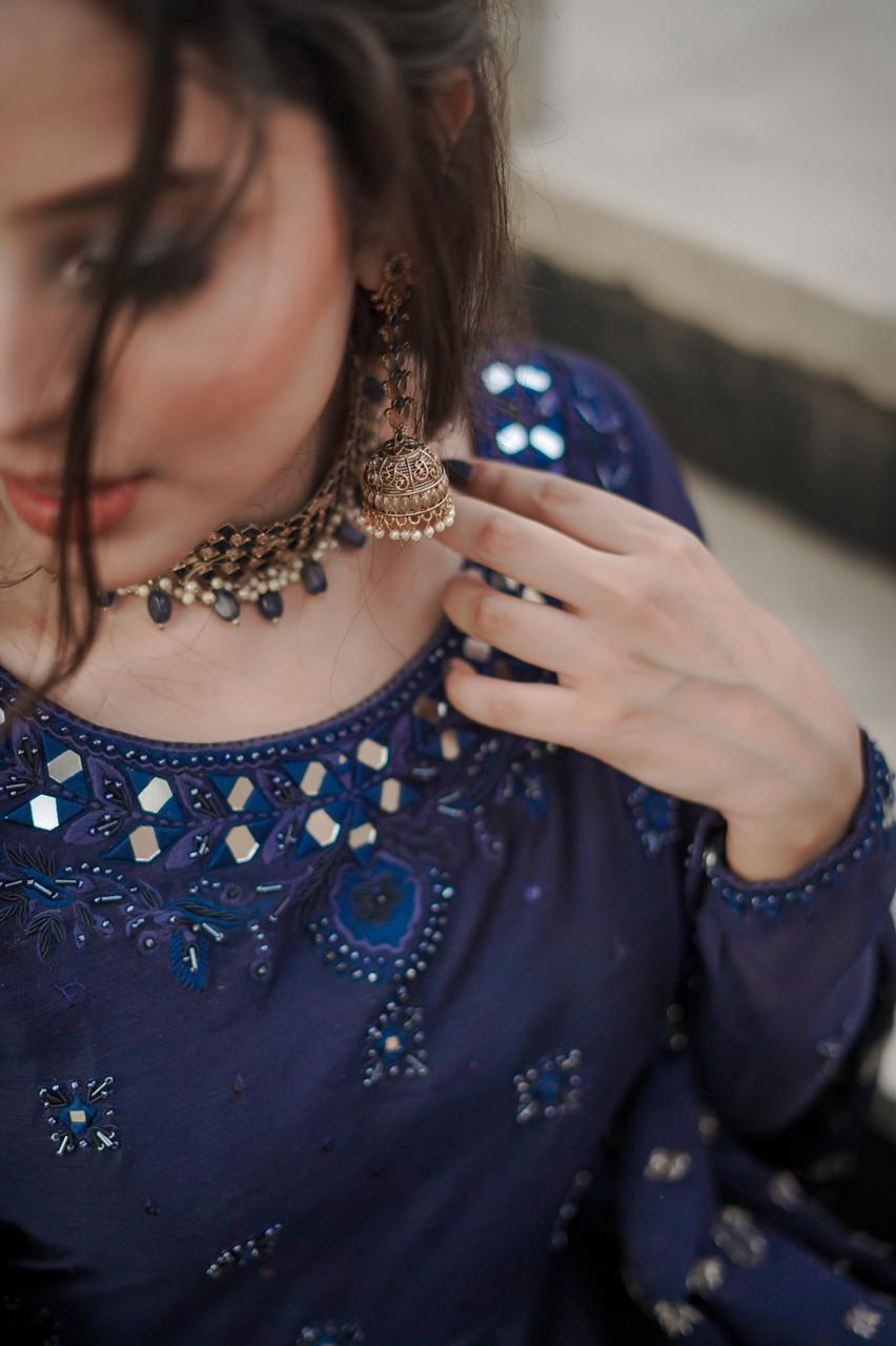 DARK BLUE DRESS