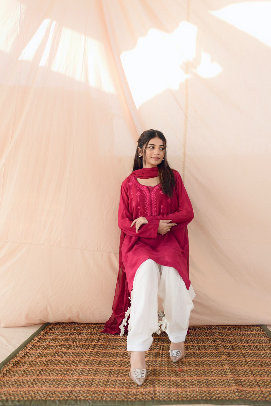 HOT PINK SHALWAAR KAMEEZ