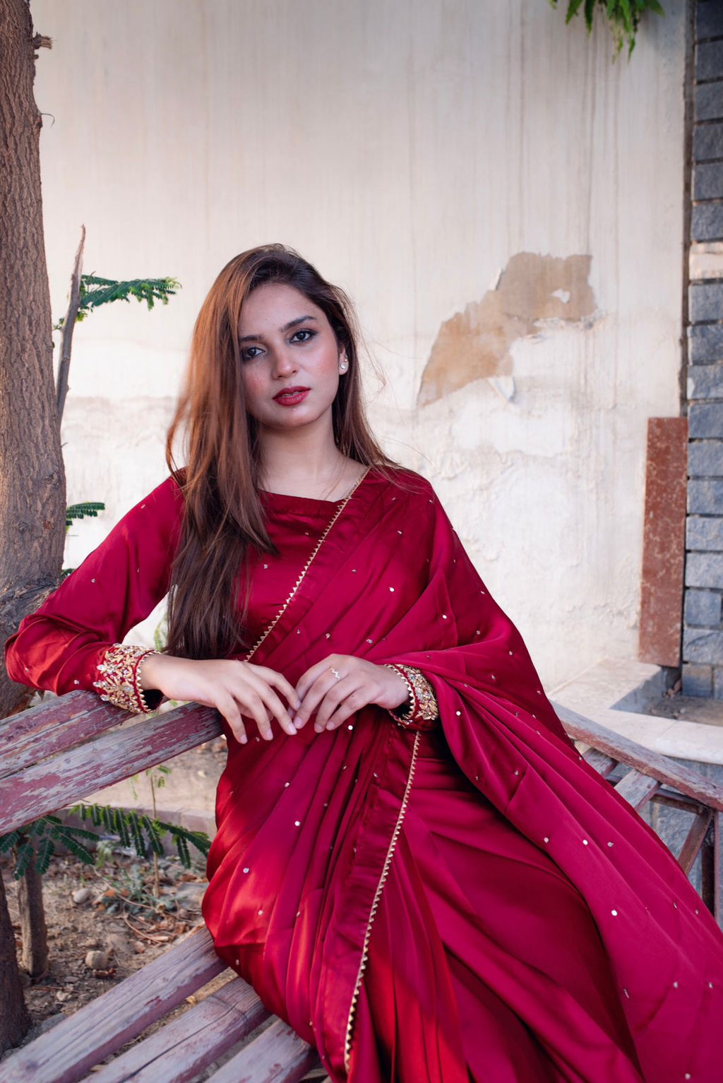 MAYON SILK SAREE IN MAROON