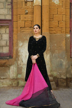 BLACK VELVET WITH P/B DUPATTA