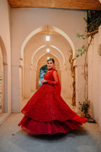 ENGAGEMENT RED DRESS