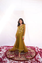 MEETHI EID'24 ( OLIVE GREEN PISHWAS )