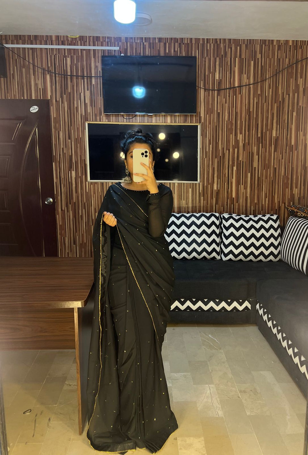 GEORGETTE CHIFFON SHEESHA SAREE