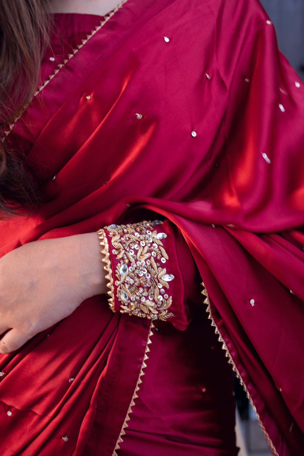 MAYON SILK SAREE IN MAROON