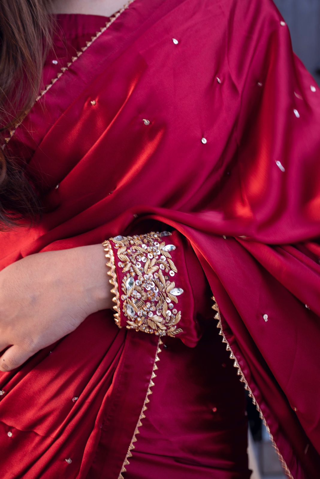 MAYON SILK SAREE IN MAROON