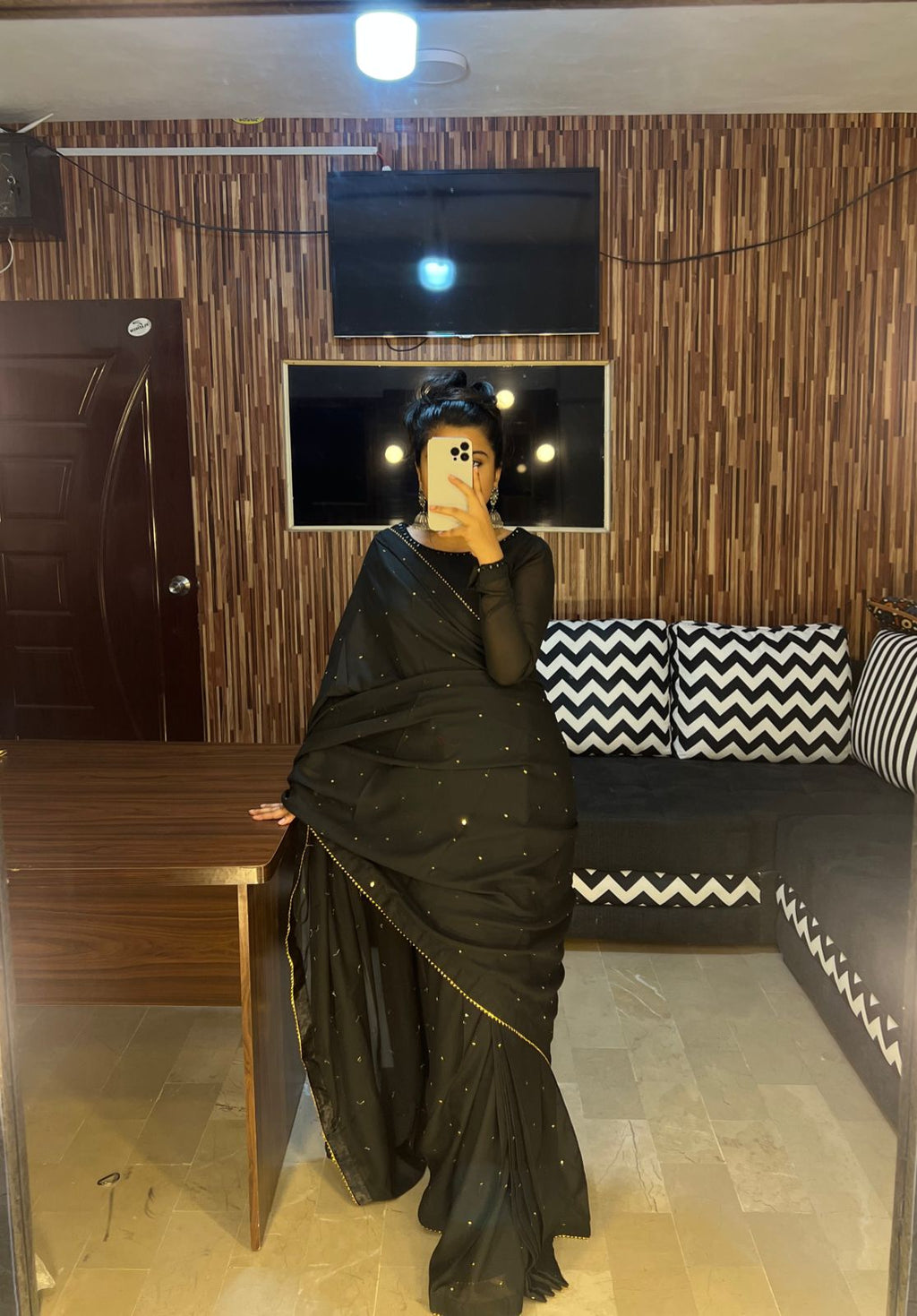 GEORGETTE CHIFFON SHEESHA SAREE