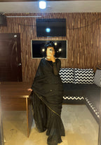 GEORGETTE CHIFFON SHEESHA SAREE
