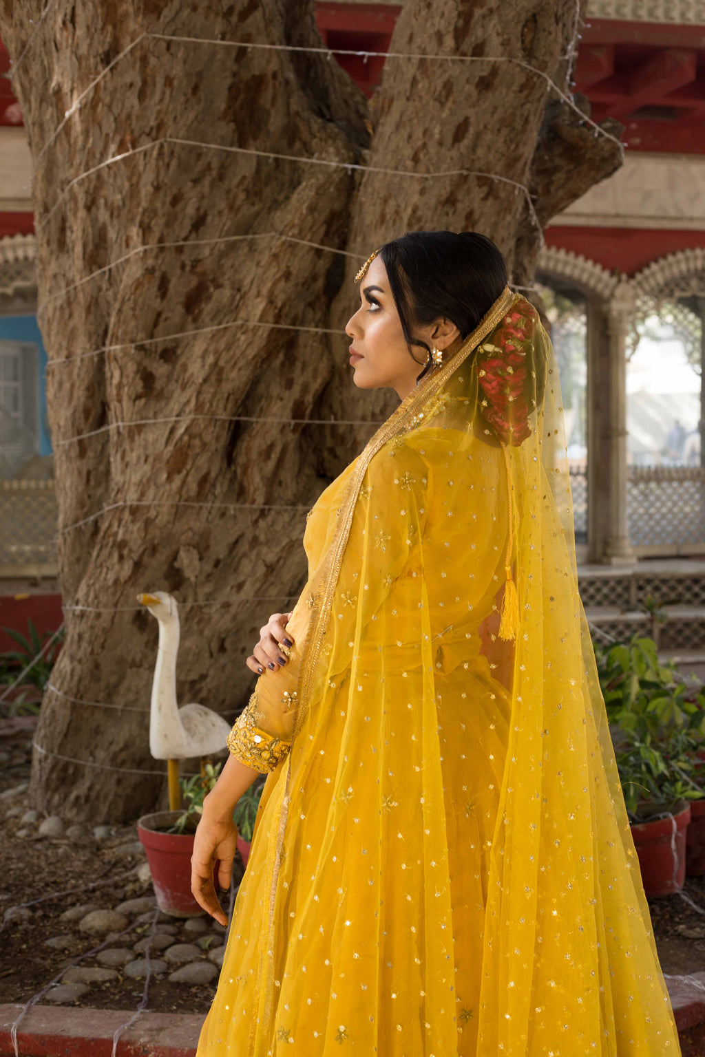 YELLOW LEHANGE CHOLI ( Mendhi dress)