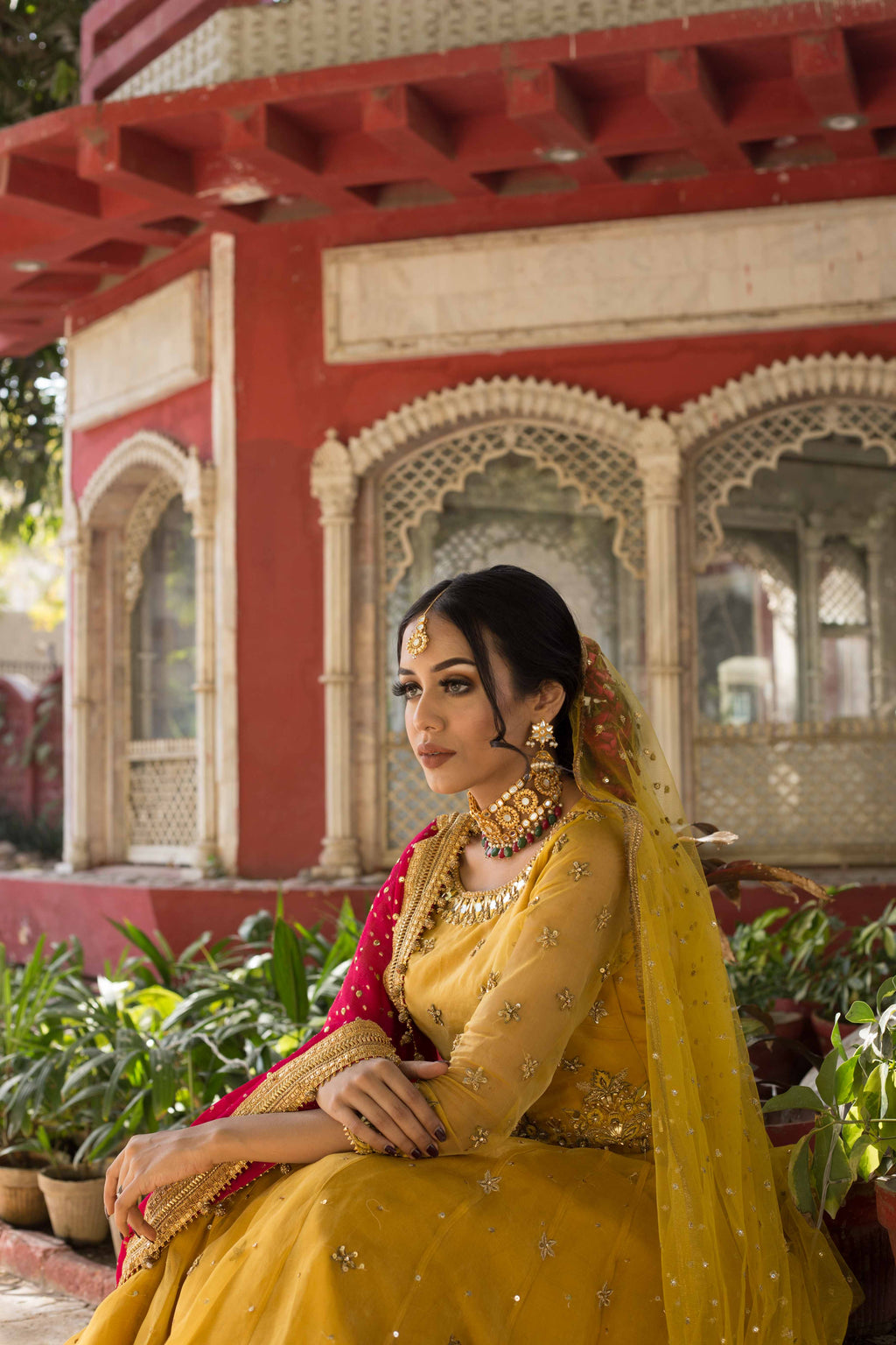 YELLOW LEHANGE CHOLI ( Mendhi dress)