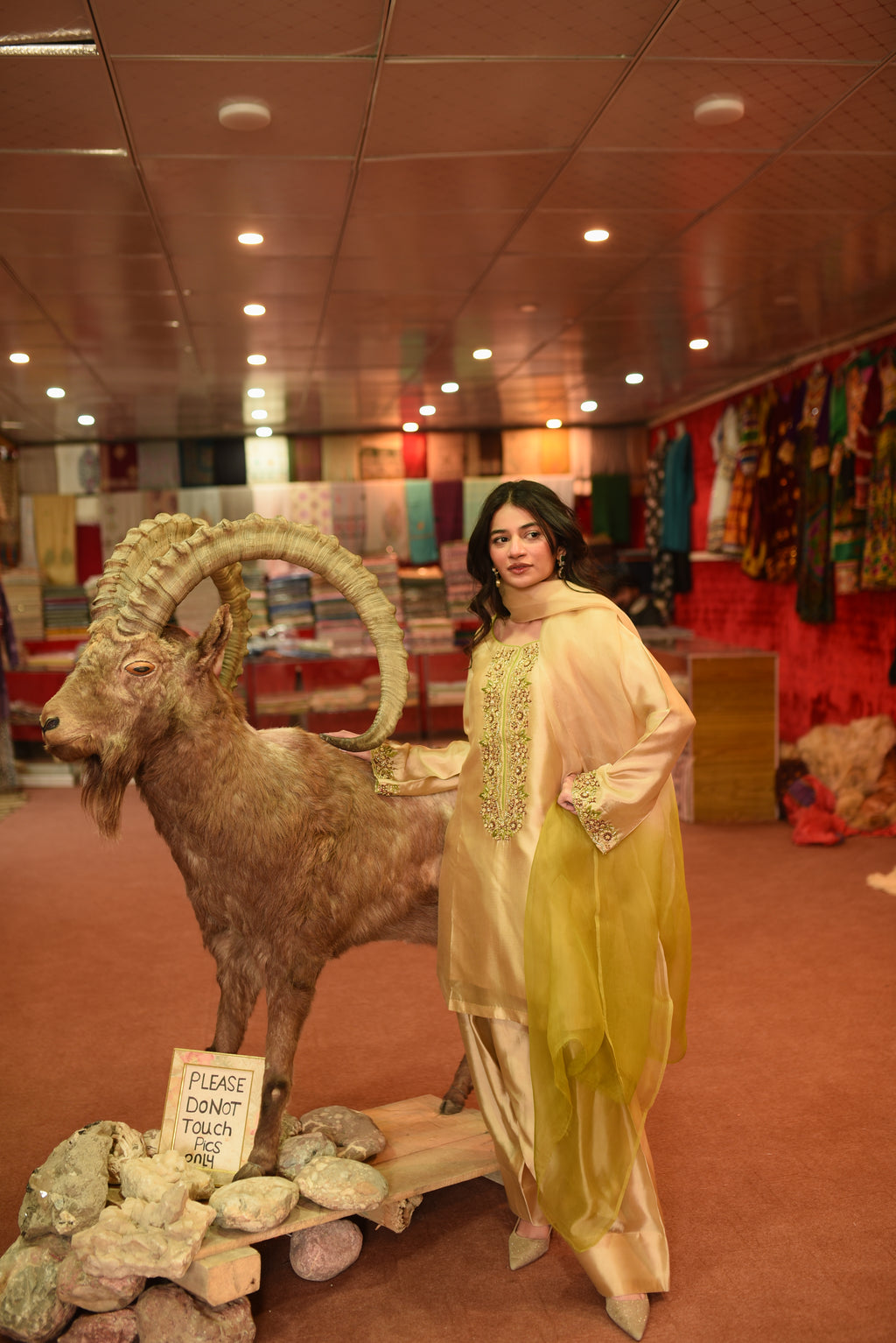 FAWN 2 TONE DUPATTA DRESS