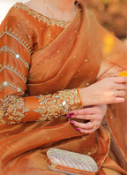 LAMA ORANGE SAREE