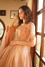 KHAZAIN ( ROSE PINK JAMAWAAR LEHANGA )