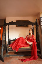 KHAZAIN ( RED SAREE)