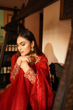 KHAZAIN ( RED SAREE)